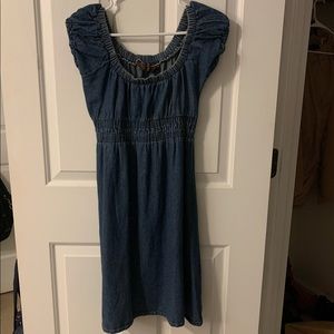 Vintage knee length jean dress